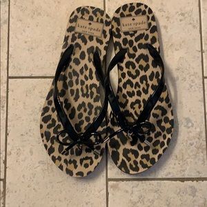 NWOT Kate Spade Nova Cheetah Print Flip Flops 7/8
